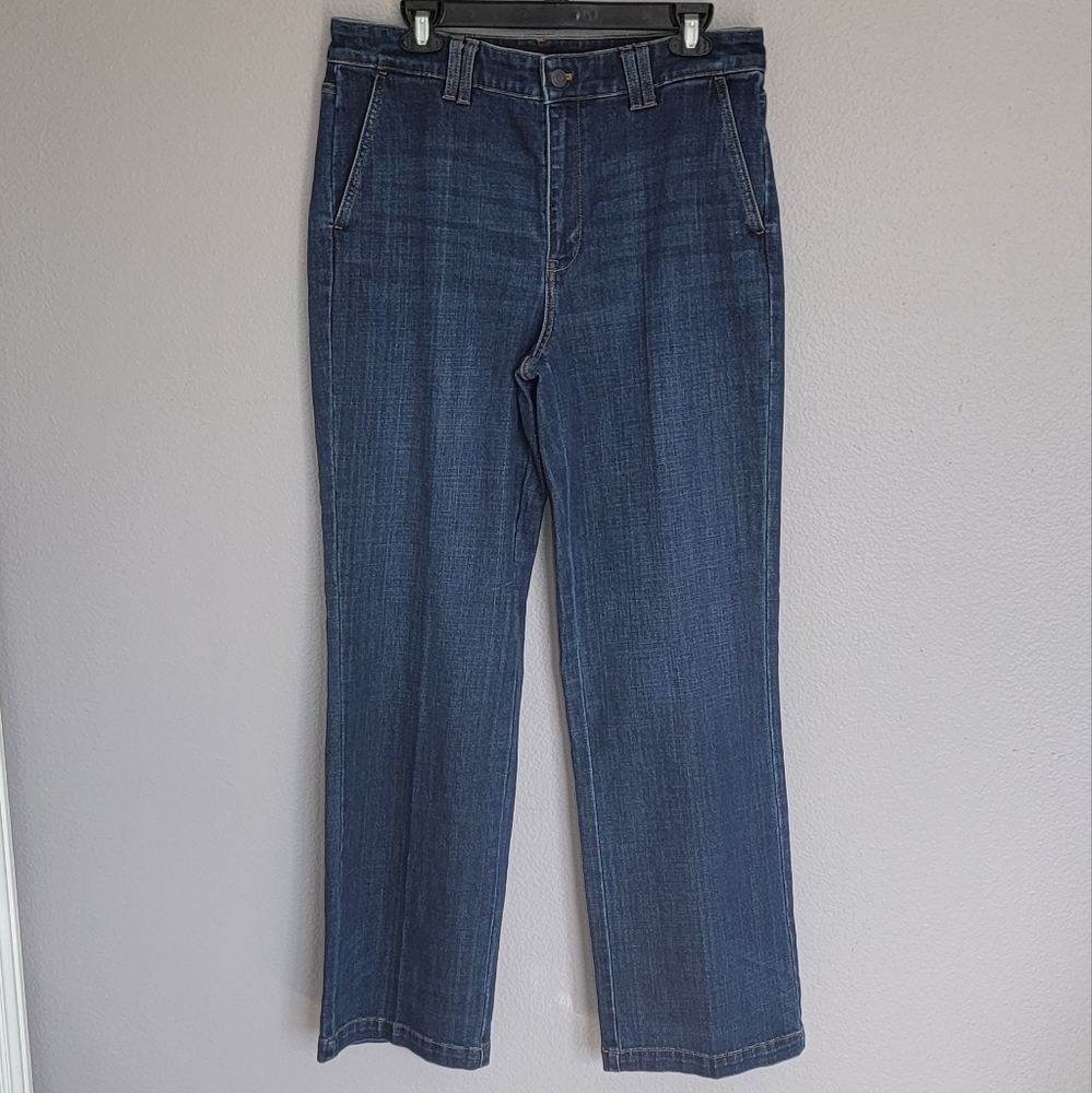 TALBOTS TROUSERS  FLARE LEG JEANS/ Size 12.